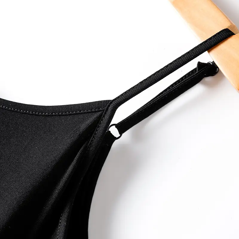 Black Halter Skirt Vest Dress for Women Summer - Image 6