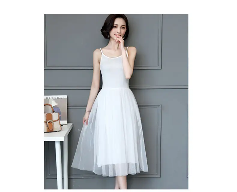 Black Halter Skirt Vest Dress for Women Summer — feature 14