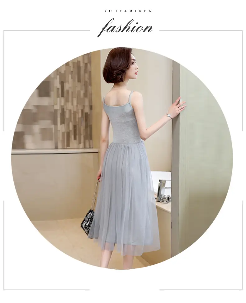 Black Halter Skirt Vest Dress for Women Summer — feature 21