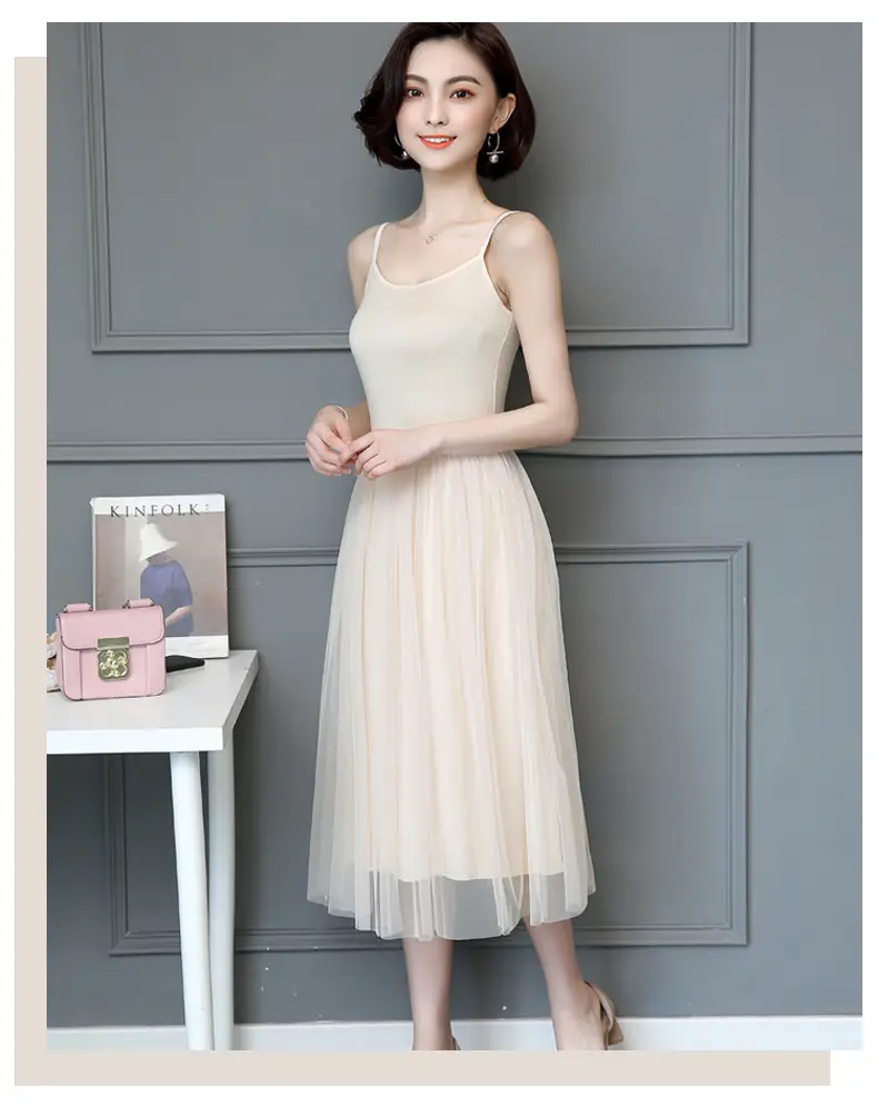 Black Halter Skirt Vest Dress for Women Summer — feature 23