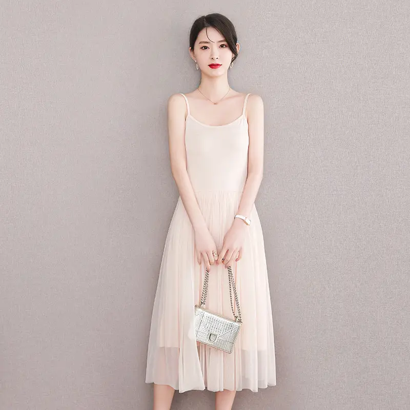 Black Halter Skirt Vest Dress for Women Summer - Image 2