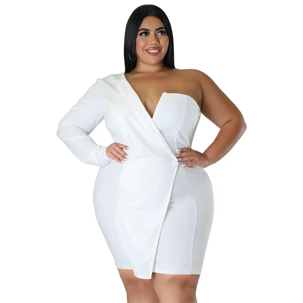 Black Slim Fit Hip Skirt Dress for Women