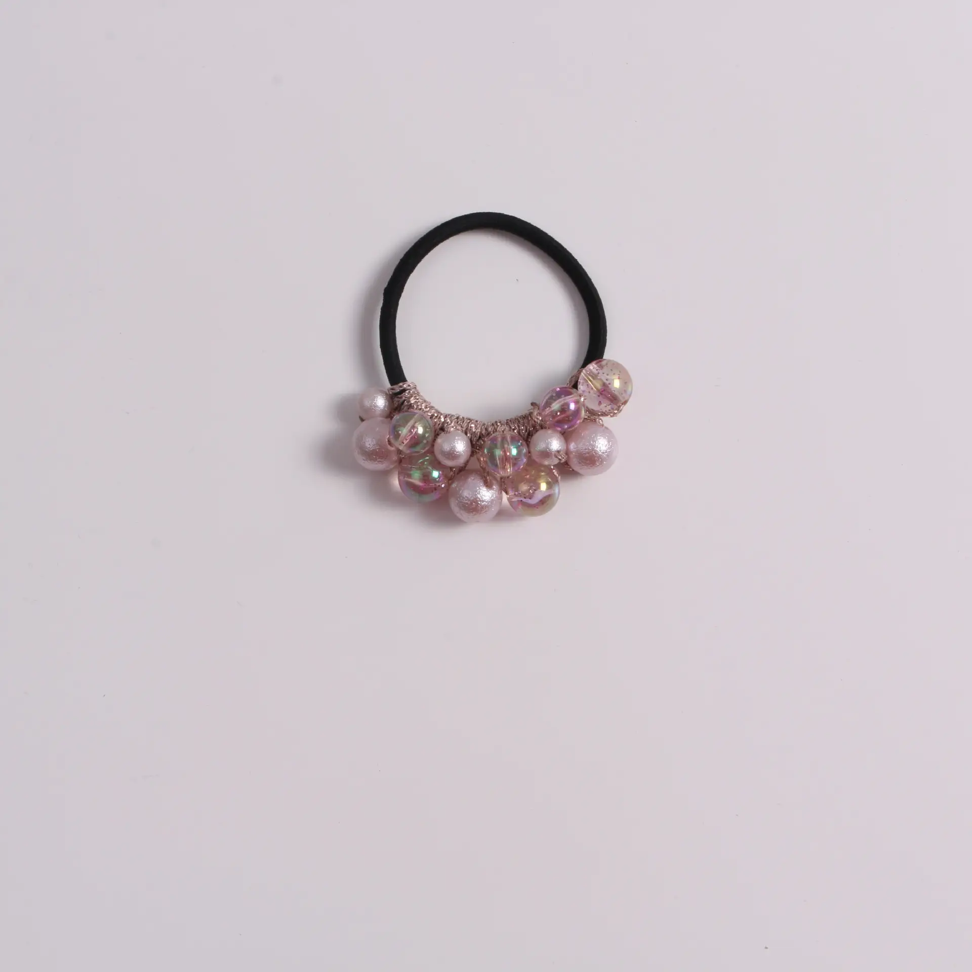 High Elastic Hair Rope with Pearl & Crystal Decor - Image 6