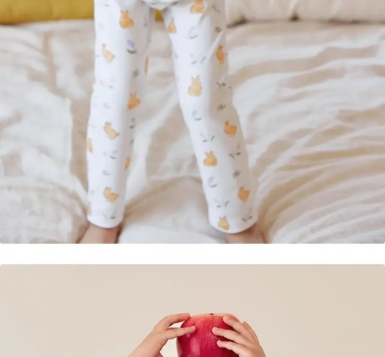 Children's Cotton Bear Print Sleepwear Set — feature 20