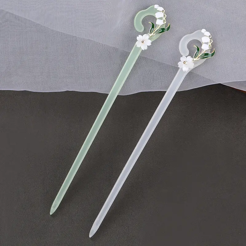 Acetate Hairpin for Women Ancient Chopsticks Hanfu Style - Image 9