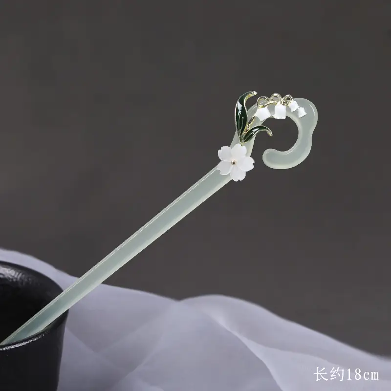 Acetate Hairpin for Women Ancient Chopsticks Hanfu Style - Image 2