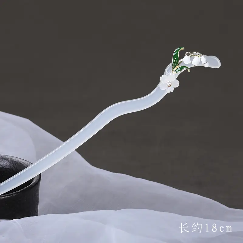 Acetate Hairpin for Women Ancient Chopsticks Hanfu Style - Image 3