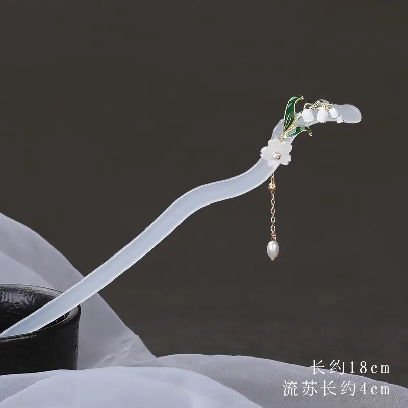 Acetate Hairpin for Women Ancient Chopsticks Hanfu Style - Image 5
