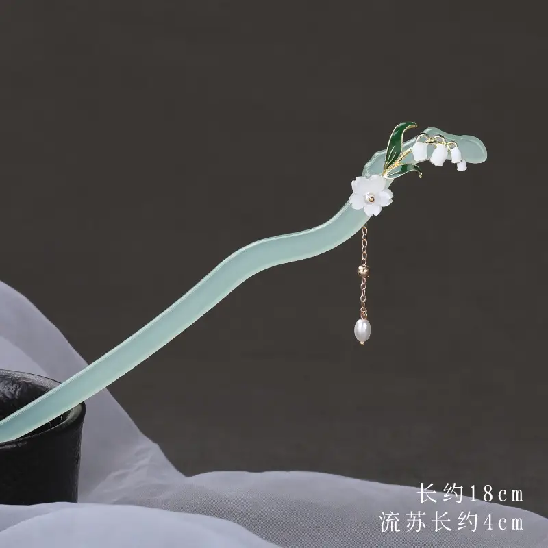 Acetate Hairpin for Women Ancient Chopsticks Hanfu Style - Image 6