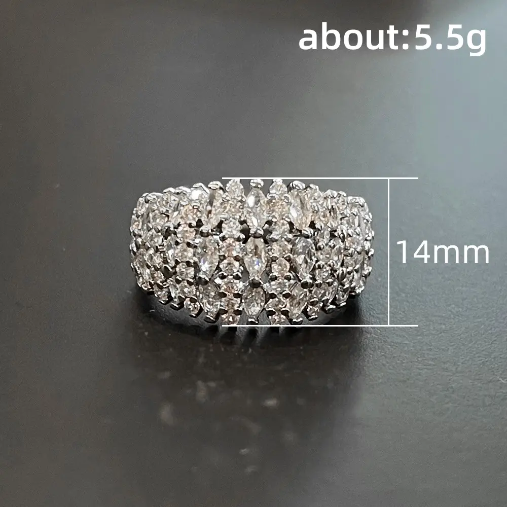 Copper Breath Ring with Zircon Full Inlay 14mm - Image 3