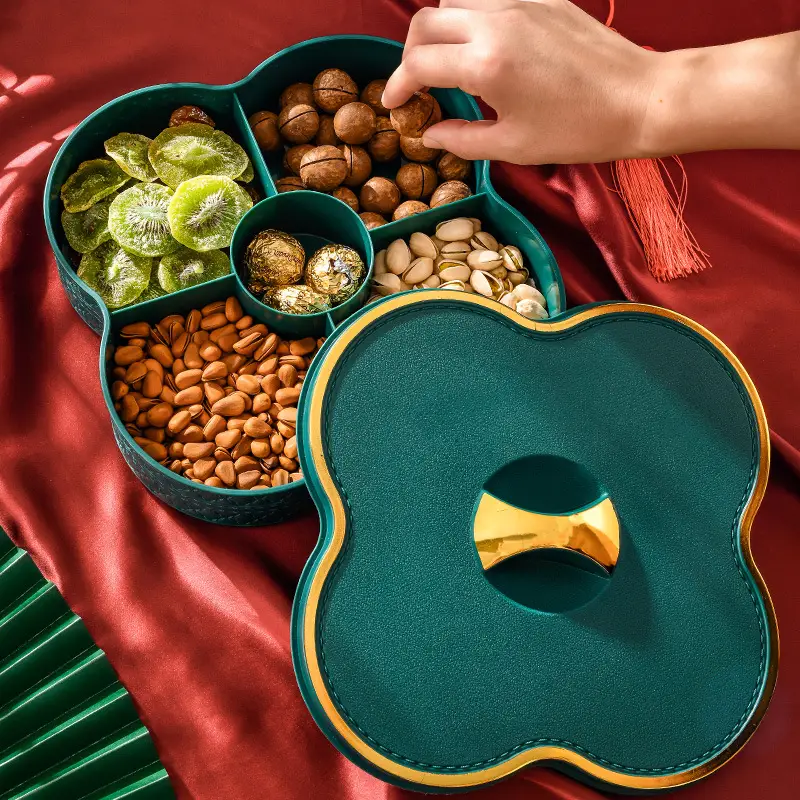 Red Light Luxury Fruit Compartment Box with Lid - Image 5