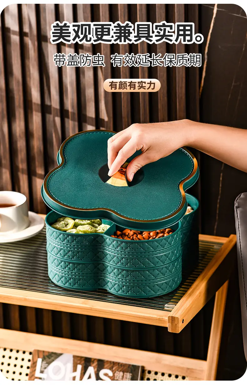 Red Light Luxury Fruit Compartment Box with Lid — feature 24