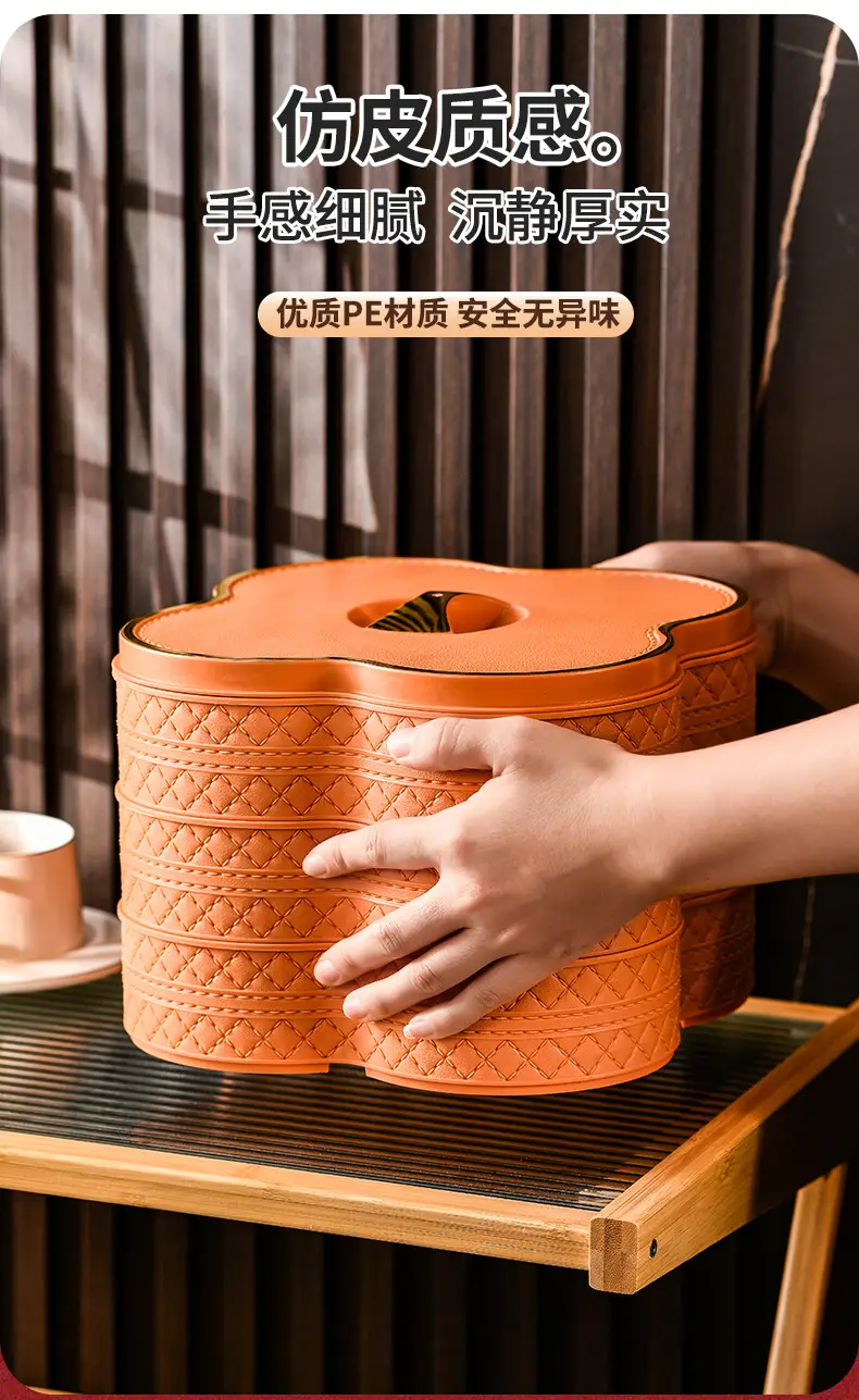 Red Light Luxury Fruit Compartment Box with Lid — feature 6