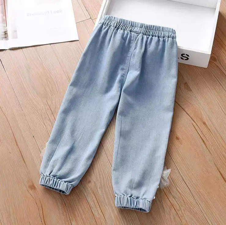 Girls Jeans Blue Korean Style Spring Autumn 2025 - Image 4