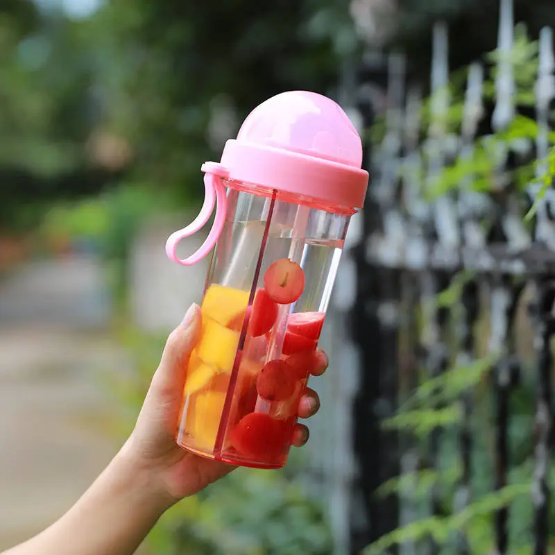 Net Red Double Drink Cup Leak Proof Straw Water Cup - Image 5