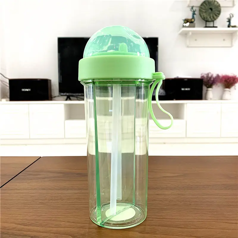 Net Red Double Drink Cup Leak Proof Straw Water Cup - Image 3