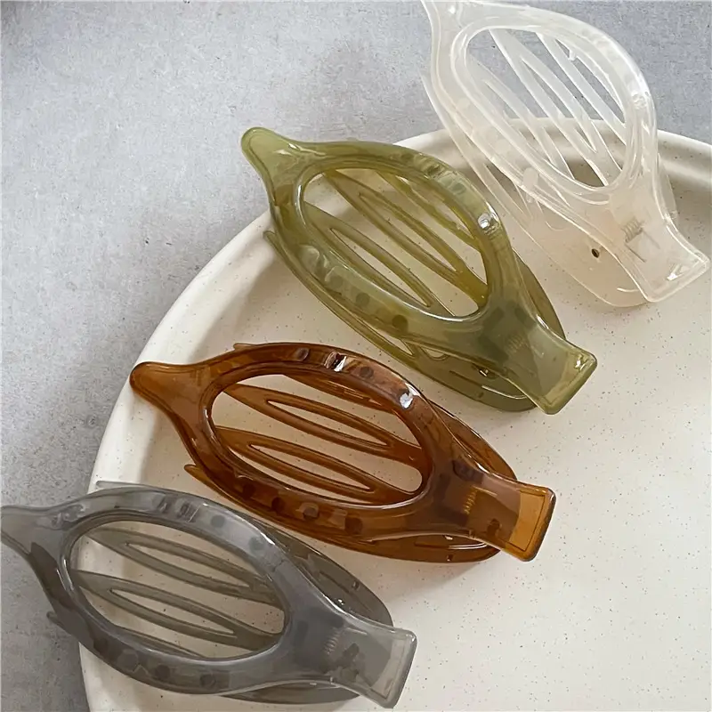 Transparent Jelly Acrylic Hairpin Clip for Women - Image 6