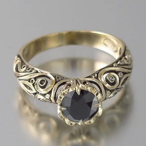 Huajie Silver White Zircon Floral Ring for Women - Image 3