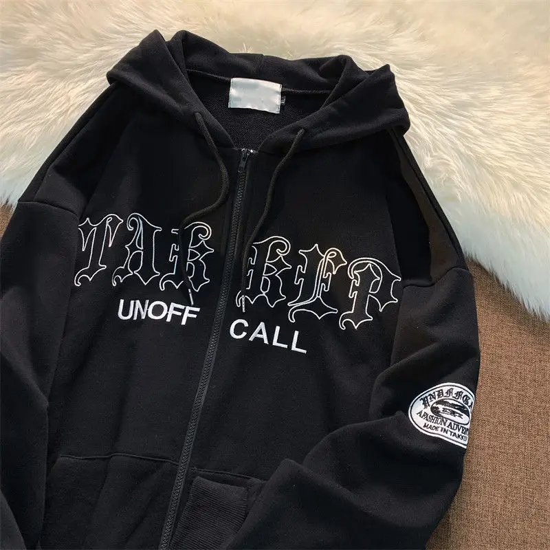 Women's White Unoff Hooded Sweatshirt with Retro Embroidery — feature 2