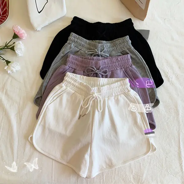 Women's 2025 Summer Korean Style Shorts High Waist Casual Loose Fit