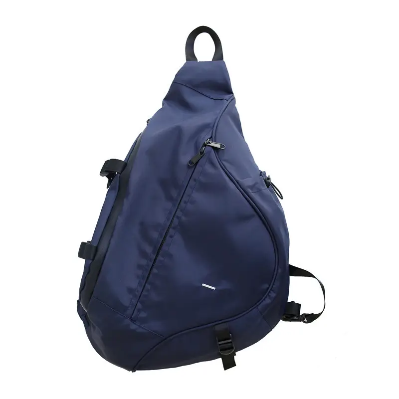 Japanese Tooling Crossbody Bag for Men Black Nylon - Image 2