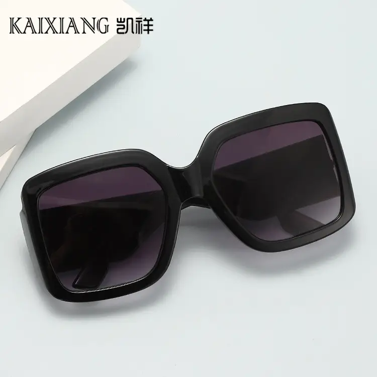 Square Sunscreen Sunglasses Large Frame Brown Tortie - Image 8
