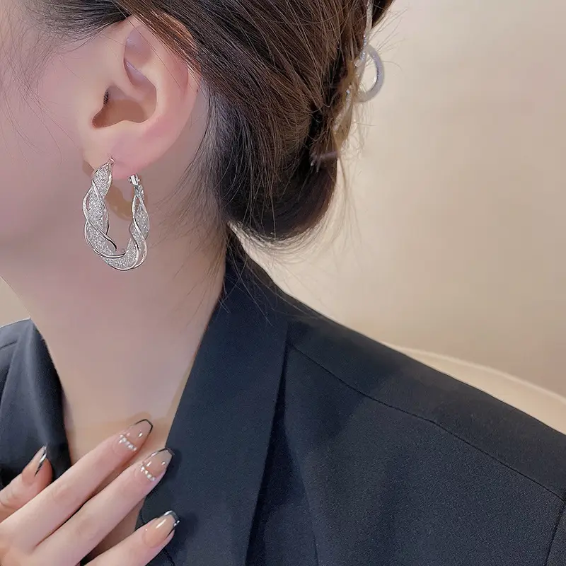 Gold Plated Hoop Earrings for Women Wholesale - Image 5