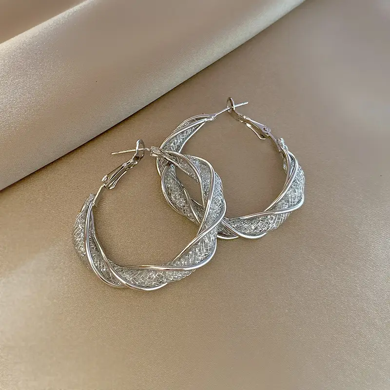 Gold Plated Hoop Earrings for Women Wholesale - Image 2