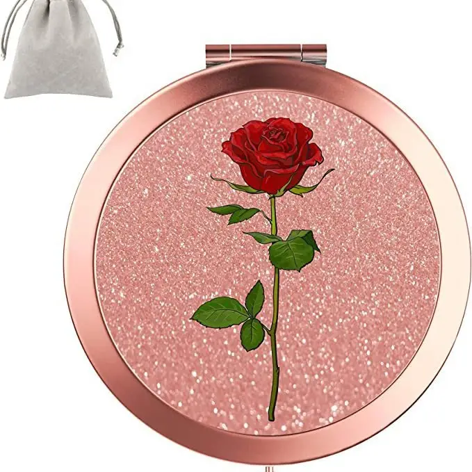 Golden HD Sublimation Makeup Mirror with Eiffel Tower Design - Image 32