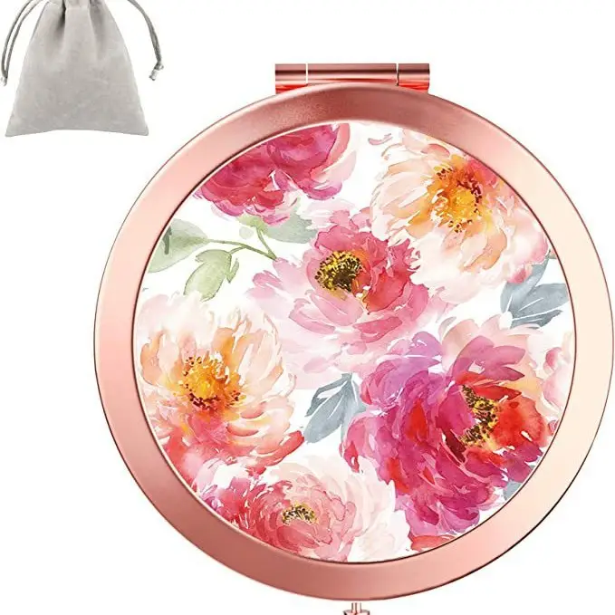 Golden HD Sublimation Makeup Mirror with Eiffel Tower Design - Image 33