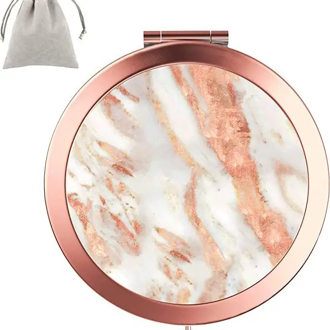 Golden HD Sublimation Makeup Mirror with Eiffel Tower Design - Image 11