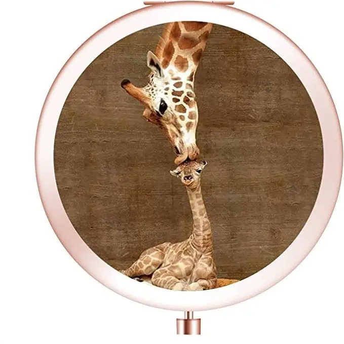 Golden HD Sublimation Makeup Mirror with Eiffel Tower Design - Image 12