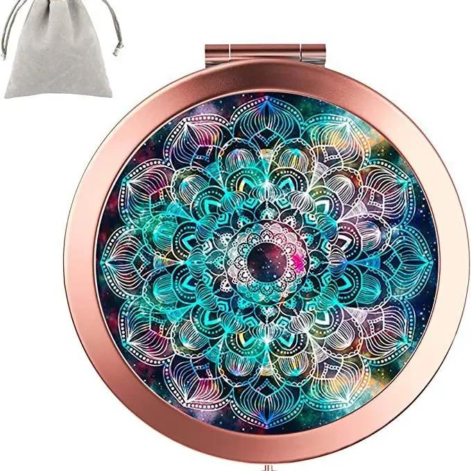 Golden HD Sublimation Makeup Mirror with Eiffel Tower Design - Image 14