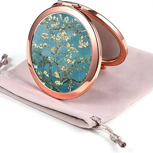 Golden HD Sublimation Makeup Mirror with Eiffel Tower Design - Image 18