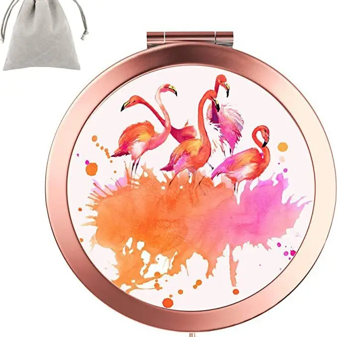 Golden HD Sublimation Makeup Mirror with Eiffel Tower Design - Image 19