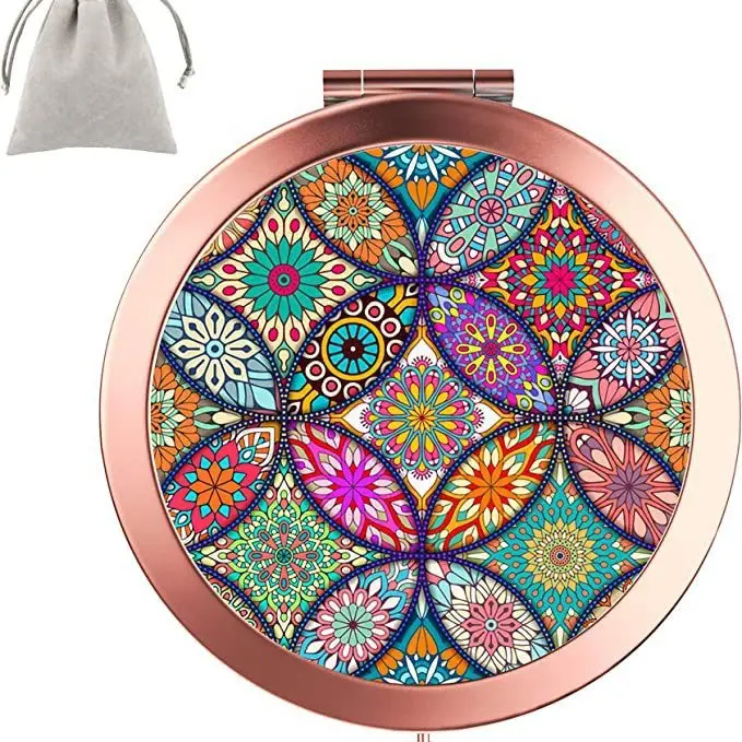 Golden HD Sublimation Makeup Mirror with Eiffel Tower Design - Image 20