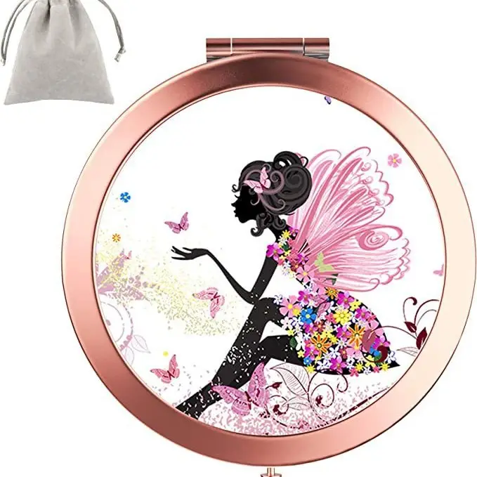 Golden HD Sublimation Makeup Mirror with Eiffel Tower Design - Image 26