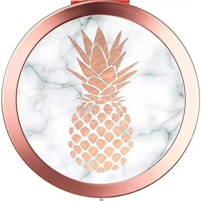 Golden HD Sublimation Makeup Mirror with Eiffel Tower Design - Image 3
