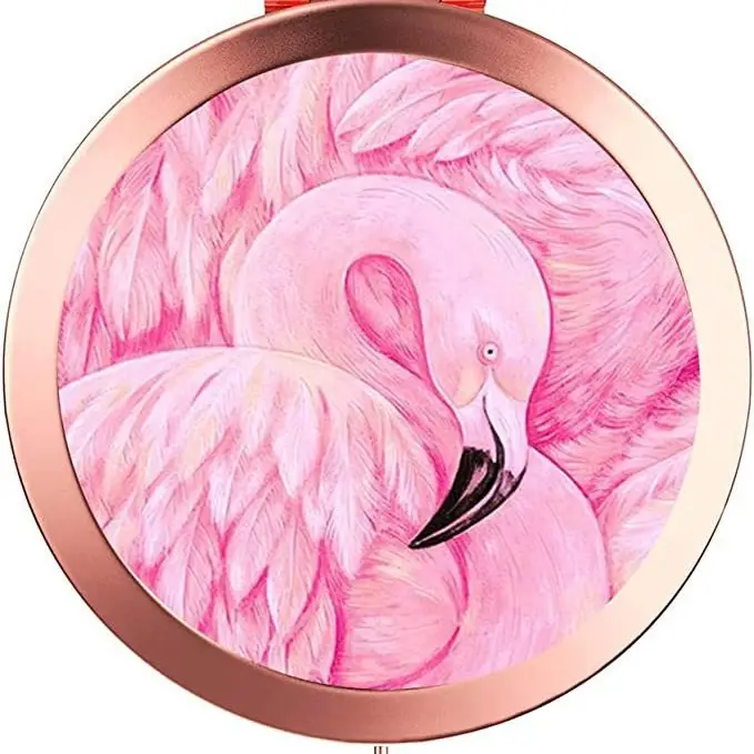 Golden HD Sublimation Makeup Mirror with Eiffel Tower Design - Image 4