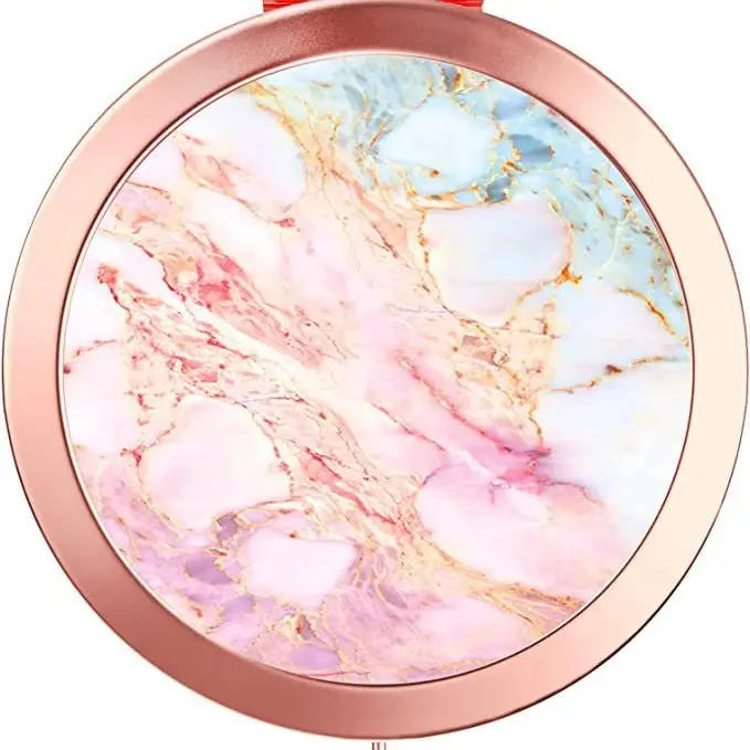 Golden HD Sublimation Makeup Mirror with Eiffel Tower Design - Image 8