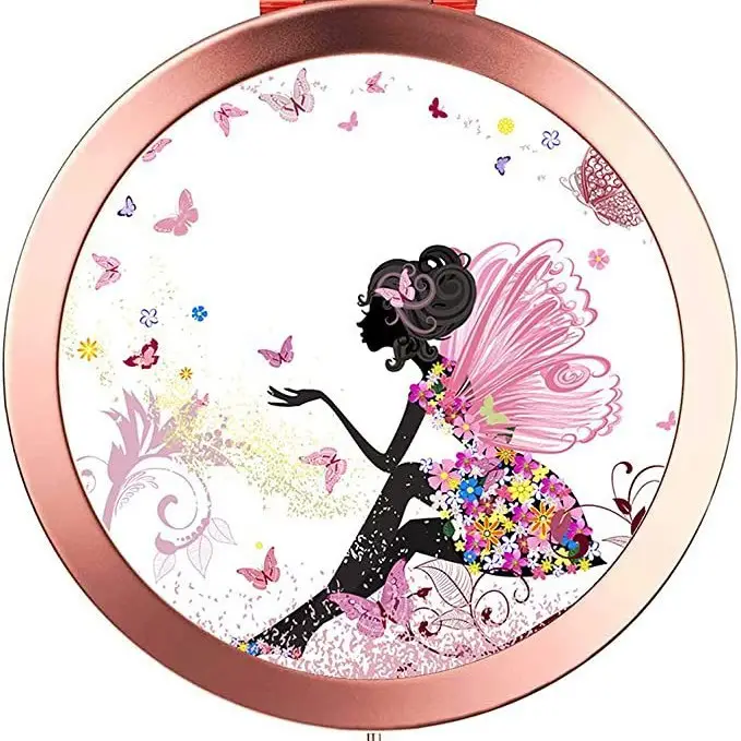 Golden HD Sublimation Makeup Mirror with Eiffel Tower Design - Image 9