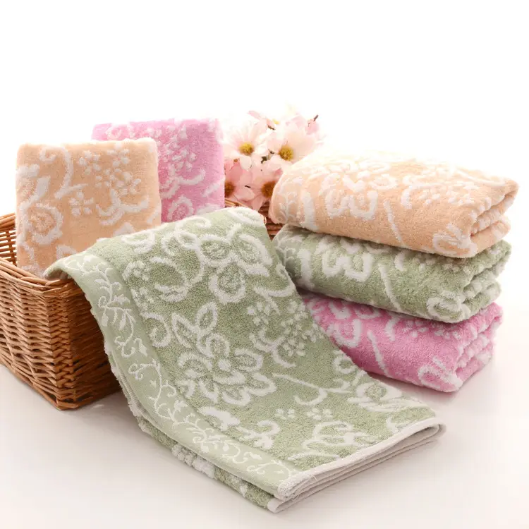 Bamboo Floral Towels Small Absorbent Soft Face Towel - Image 5