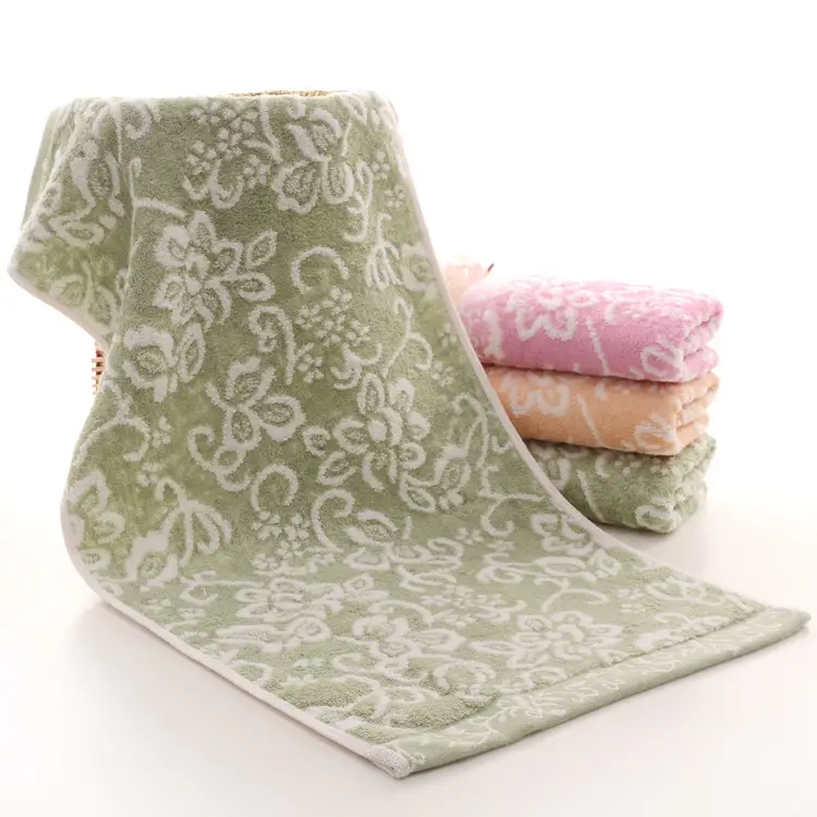 Bamboo Floral Towels Small Absorbent Soft Face Towel - Image 2