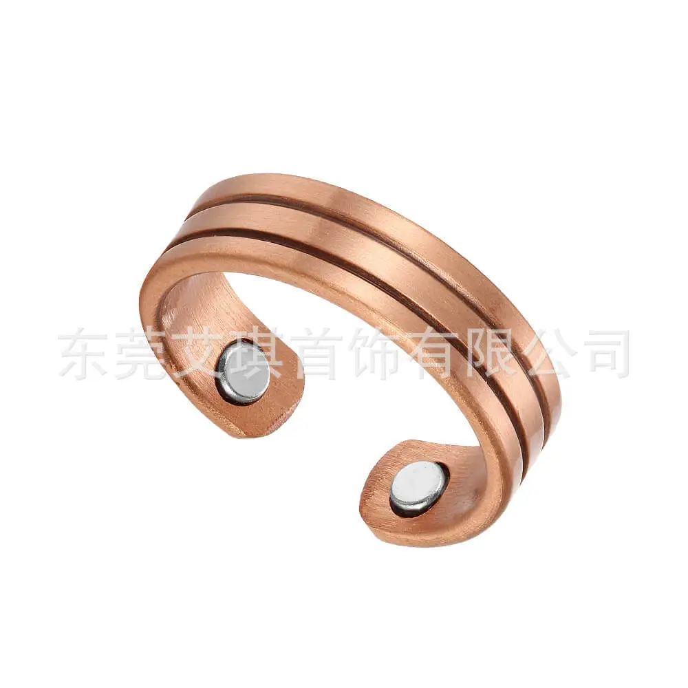 Pure Red Copper Magnet Ring 65mm for Men Women - Image 5