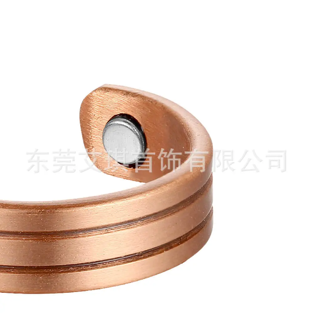 Pure Red Copper Magnet Ring 65mm for Men Women - Image 6