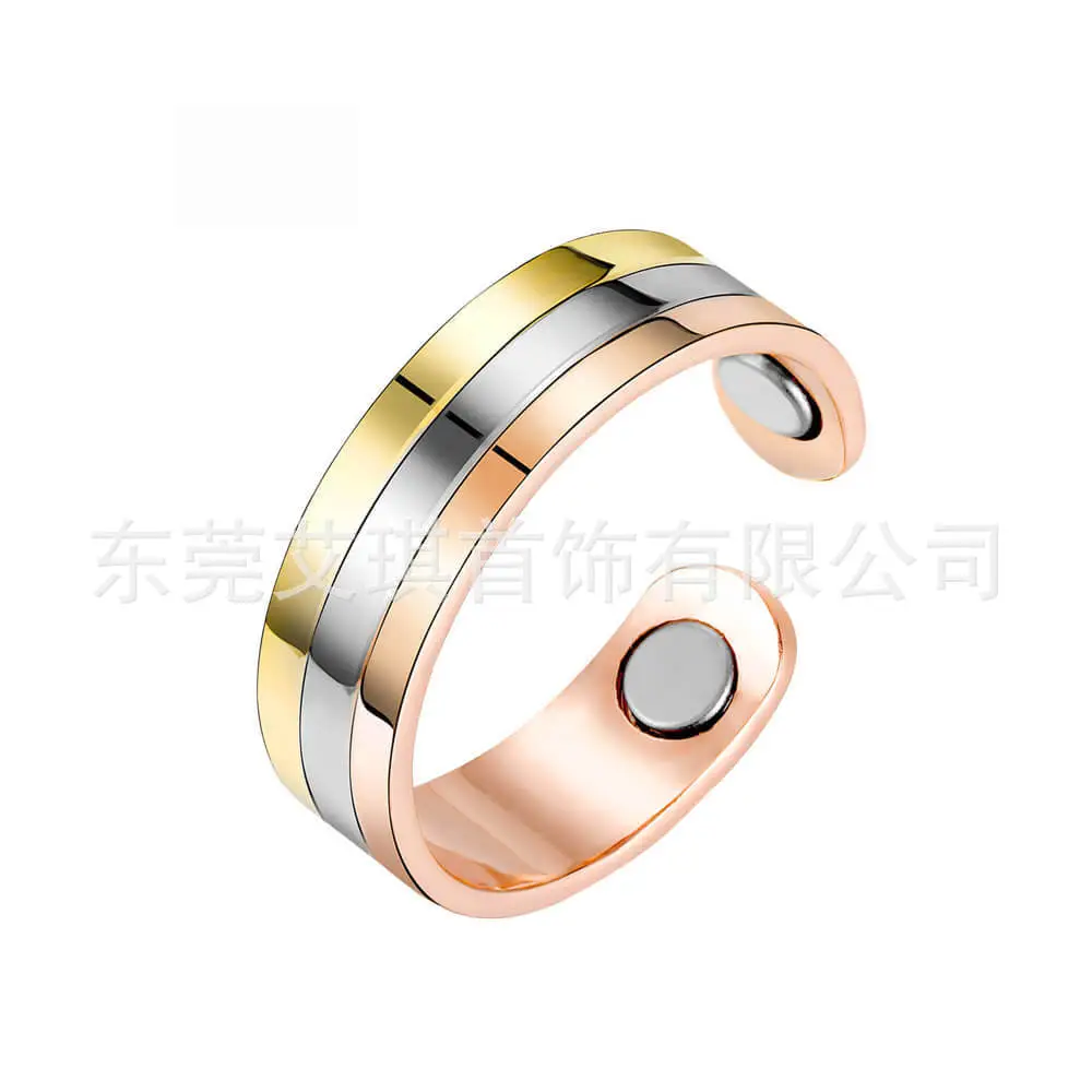 Pure Red Copper Magnet Ring 65mm for Men Women - Image 2