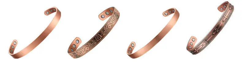 Pure Red Copper Magnet Ring 65mm for Men Women — feature 17