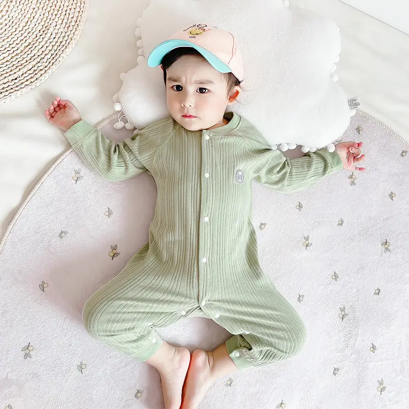 Baby Drawon Suit Purple Bow Patches Pajamas - Image 15