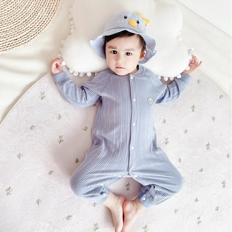 Baby Drawon Suit Purple Bow Patches Pajamas - Image 18