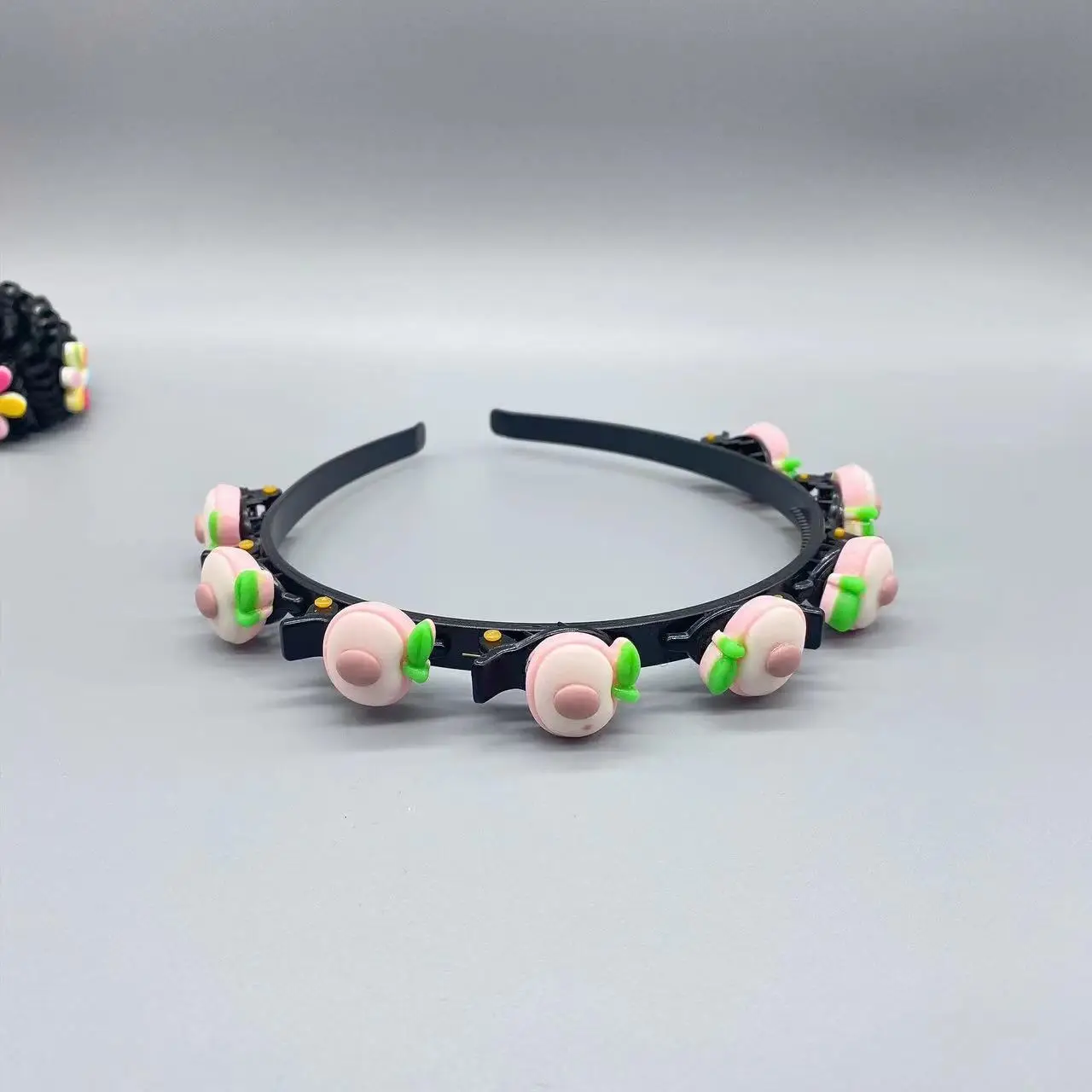 Pink Butterfly Hairband for Girls, 11.3cm, Multi-Layer Hollow Design - Image 12